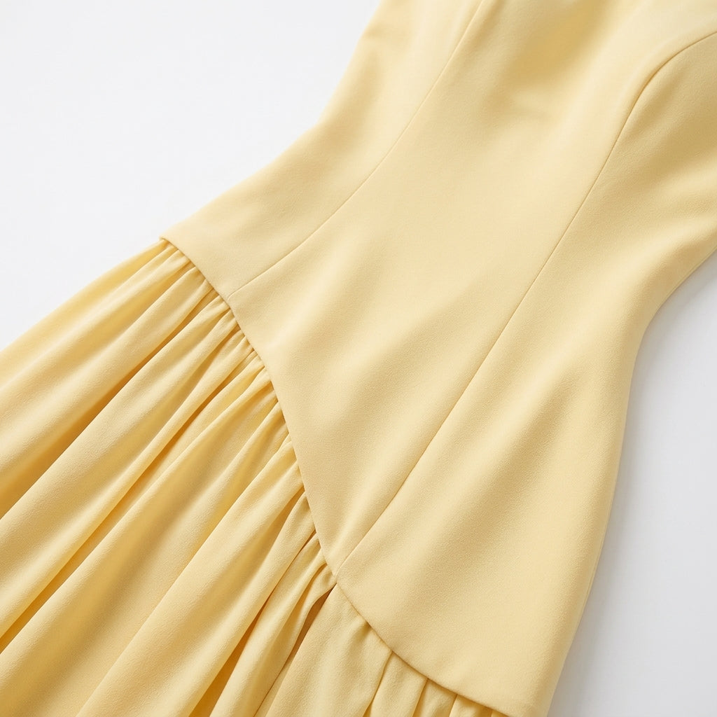 Thalia | Women's Strapless Asymmetric High-Slit Maxi Summer Evening Dress