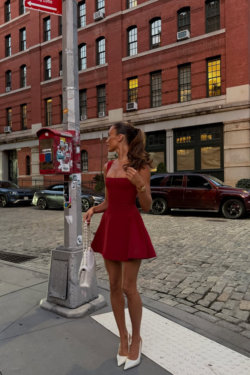 Xanthe | Women's Square Neck Fit and Flare Mini Cocktail Dress