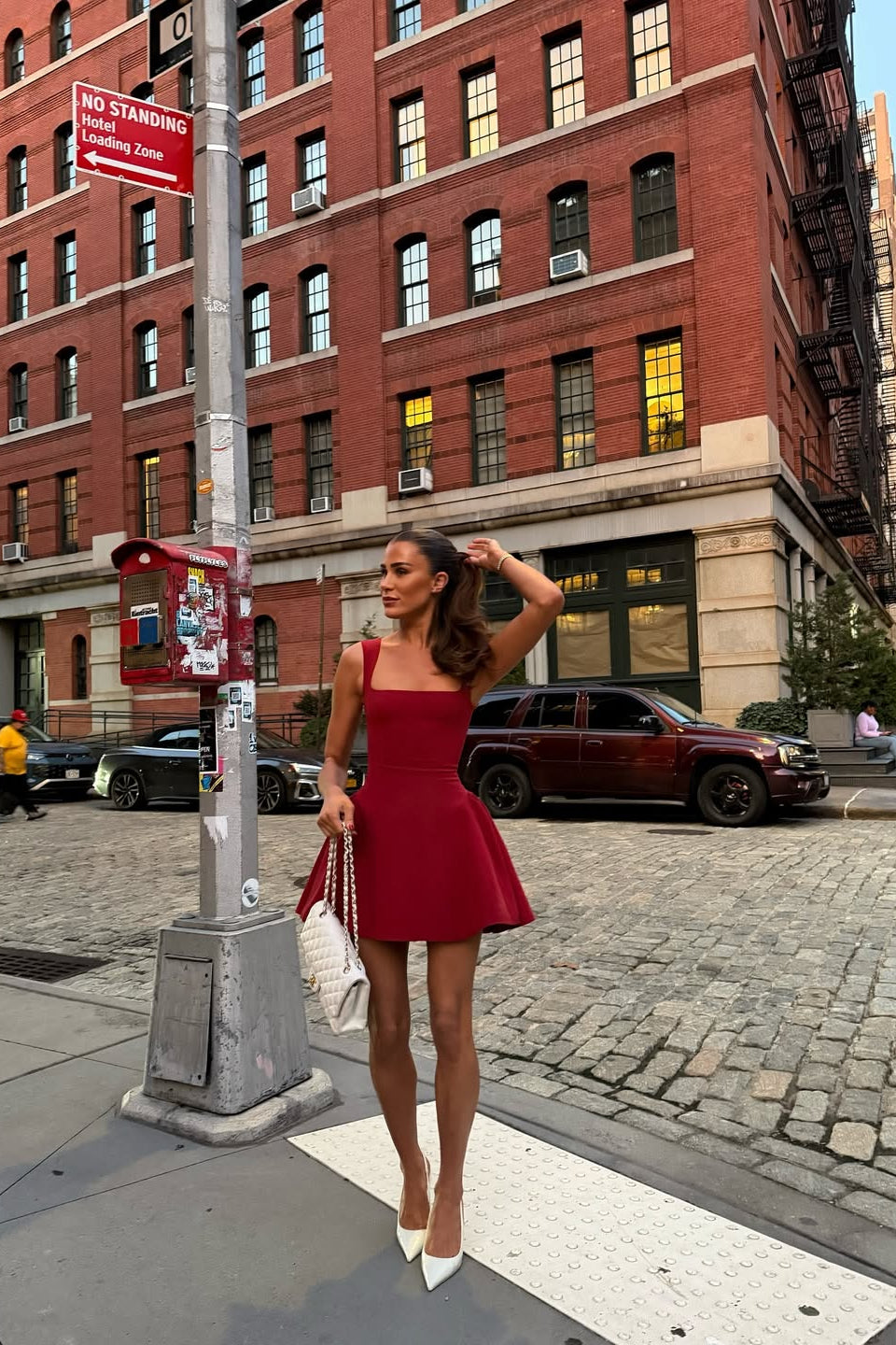 Xanthe | Women's Square Neck Fit and Flare Mini Cocktail Dress