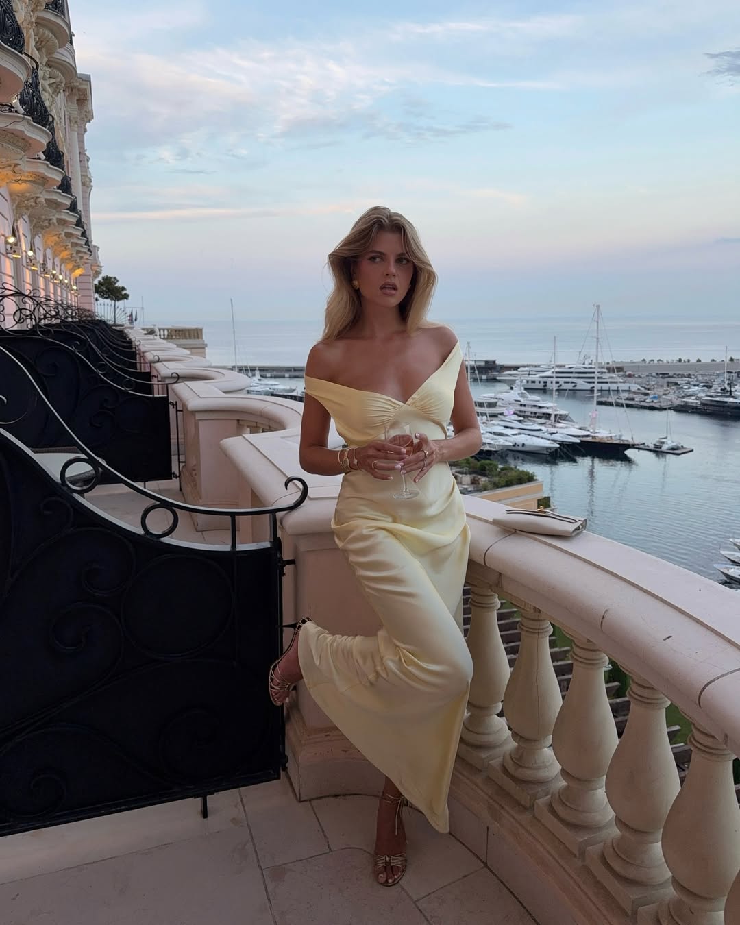 Elara | Women's Off-Shoulder Satin Maxi Wedding Guest Dress