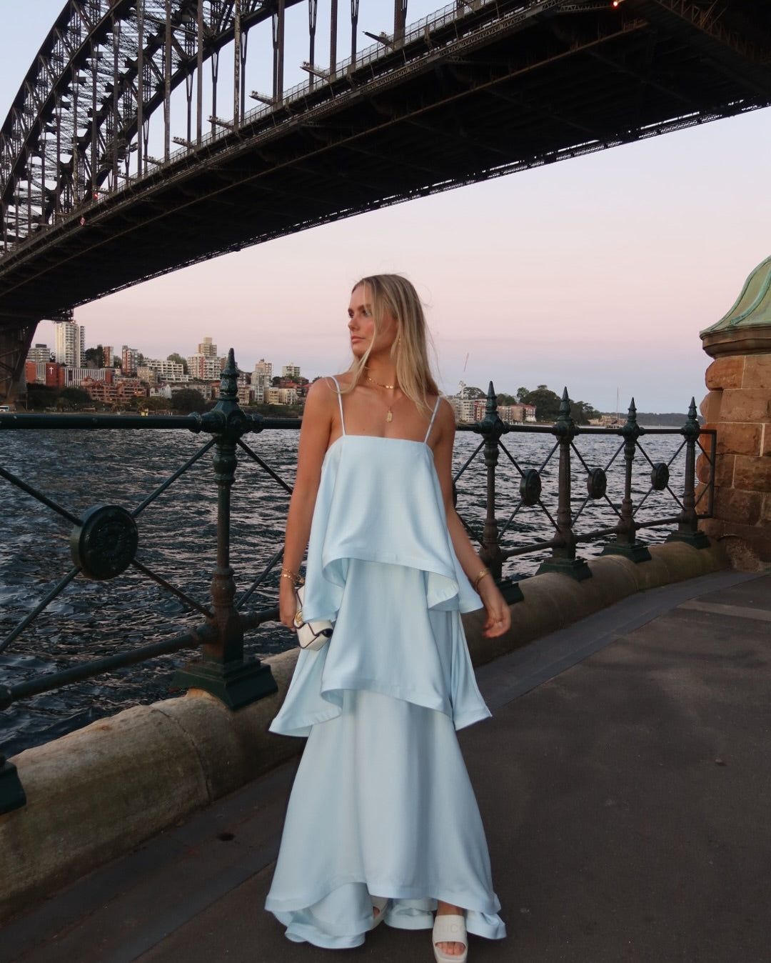 Ottilie | Women's Layered Spaghetti Strap Maxi Summer Occasion Dress