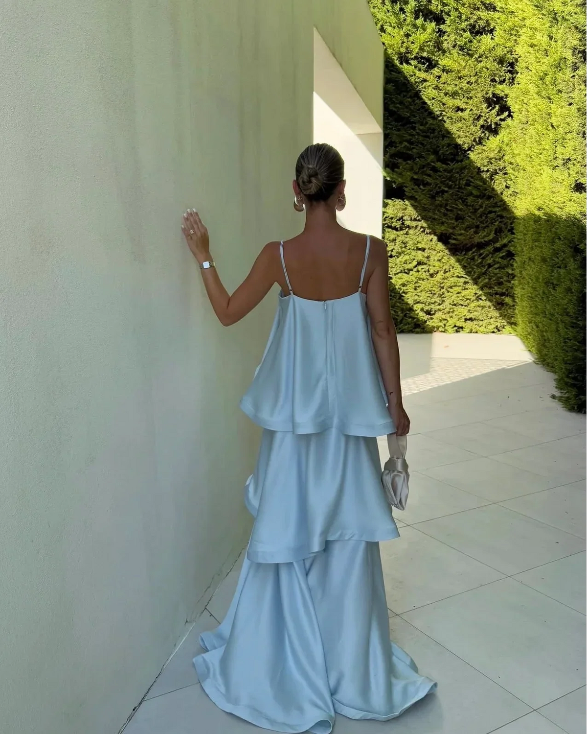 Ottilie | Women's Layered Spaghetti Strap Maxi Summer Occasion Dress