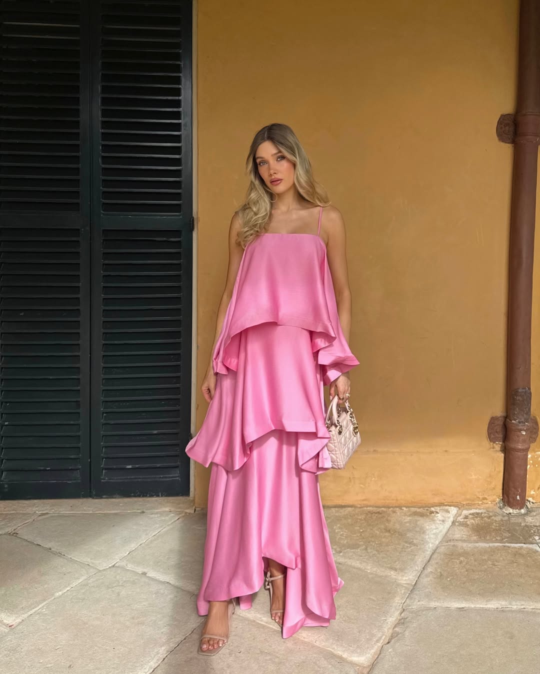 Ottilie | Women's Layered Spaghetti Strap Maxi Summer Occasion Dress