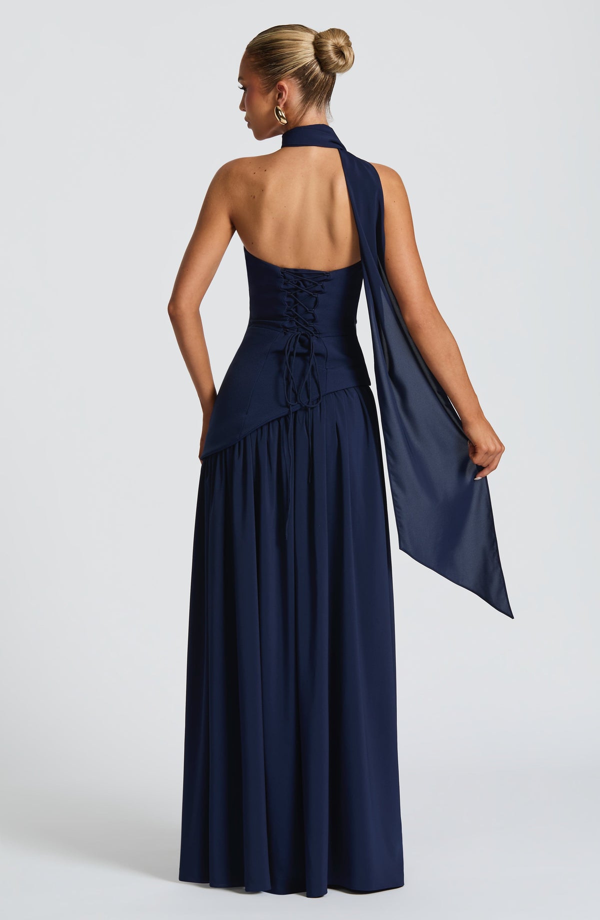 Thalia | Women's Strapless Asymmetric High-Slit Maxi Summer Evening Dress