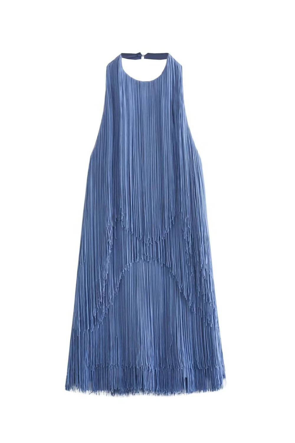 Yasmina | Women's Fringe Halter Mini Party Dress