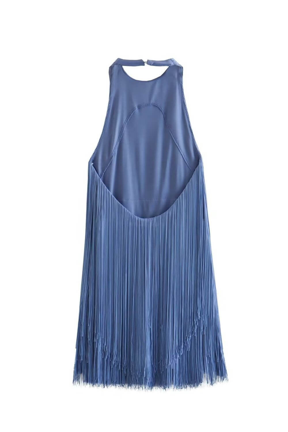 Yasmina | Women's Fringe Halter Mini Party Dress